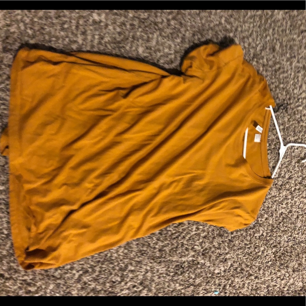 H&M yellow T-shirt dress